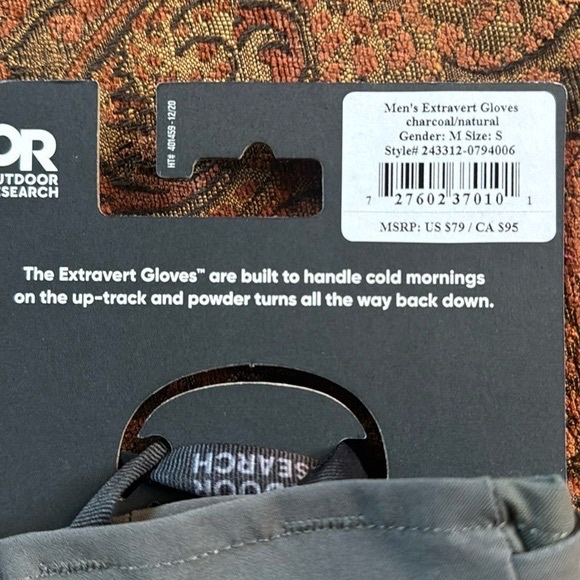 Outdoor Research Extravert Active Warm Gloves AMAZING wool blend leather mens S - Picture 4 of 6